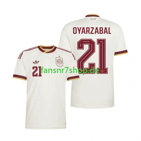 Spanien fußball trikot WM 2026 Mikel Oyarzabal 21 Herren Auswärts Kurzarm