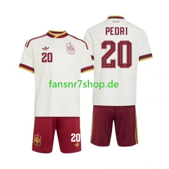 Spanien fußball trikot WM 2026 Pedri 20 Kinder Auswärts Kurzarm