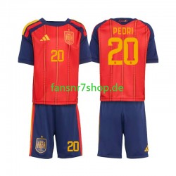 Spanien fußball trikot WM 2026 Pedri 20 Kinder Heim Kurzarm