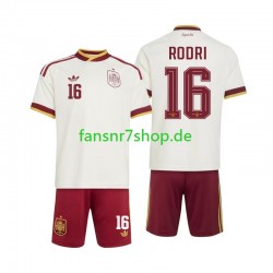 Spanien fußball trikot WM 2026 Rodri 16 Kinder Auswärts Kurzarm Spanien fußball trikot WM 2026 Rodri 16 Kinder Auswärts Kurzarm