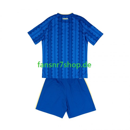 Schweden fußball trikot WM 2026 Kinder Auswärts Kurzarm