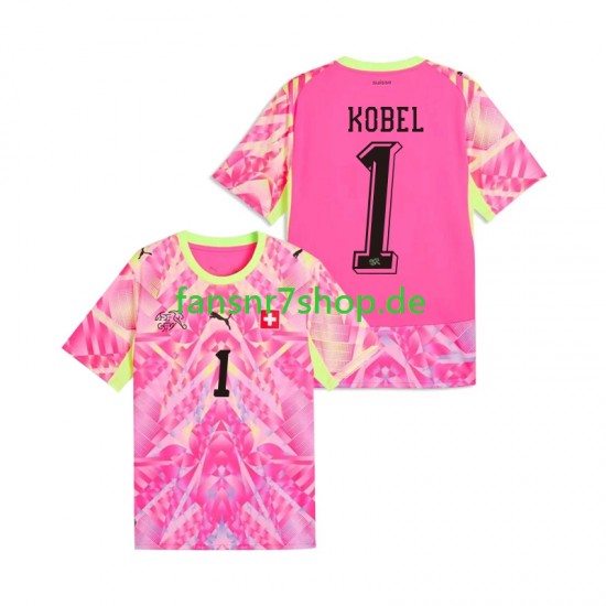 Schweiz fußball trikot WM 2026 Gregor Kobel 1 Torhüter Herren Auswärts Kurzarm