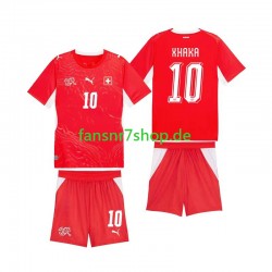 Schweiz fußball trikot WM 2026 Granit Xhaka 10 Kinder Heim Kurzarm