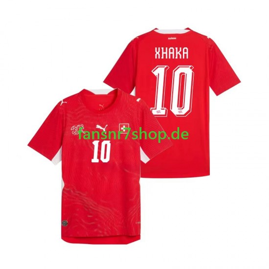 Schweiz fußball trikot WM 2026 Granit Xhaka 10 Herren Heim Kurzarm