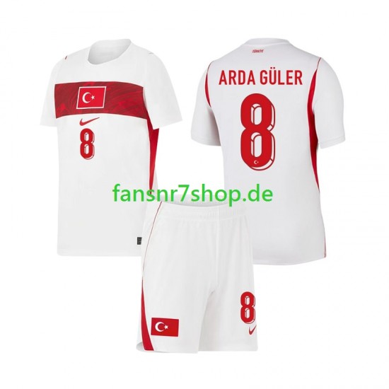 Türkei fußball trikot WM 2026 Arda Guler 8 Kinder Auswärts Kurzarm