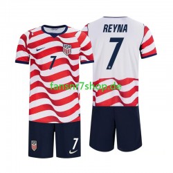 USA fußball trikot WM 2026 Giovanni Reyna 7 Kinder Heim Kurzarm