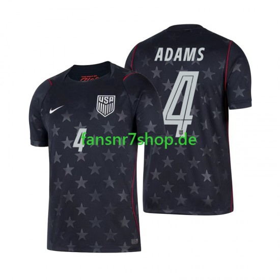 USA fußball trikot WM 2026 Tyler Adams 4 Herren Auswärts Kurzarm