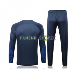 Frankreich Sweatshirts Anzüge Blau 2022-2023 SKU001
