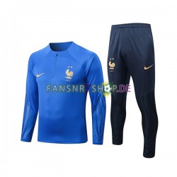 Frankreich Sweatshirts Anzüge Blau 2022-2023