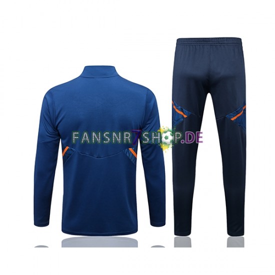 Manchester United Sweatshirts Anzüge Blau 2022-2023 SKU001