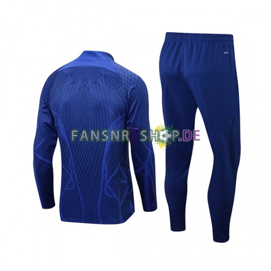 Niederlande Sweatshirts Anzüge Blau 2022-2023