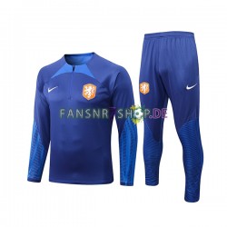 Niederlande Sweatshirts Anzüge Blau 2022-2023