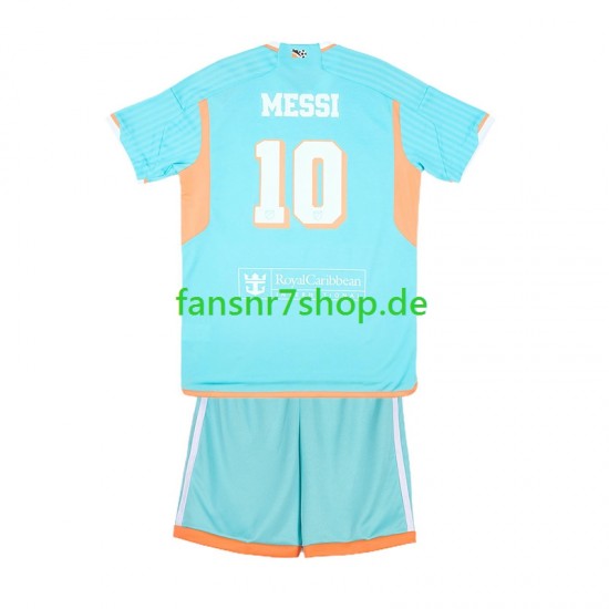 Inter Miami fußball trikot Lionel Messi 10 Kinder Ausweich 2024-2025 Kurzarm