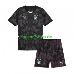 Elfenbeinküste fußball trikot Torhüter Kinder Heim 2025 Kurzarm