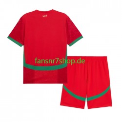 Marokko fußball trikot Kinder Heim 2024 Kurzarm