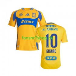 UANL Tigres fußball trikot Gignac 10 Herren Heim 2024-2025 Kurzarm