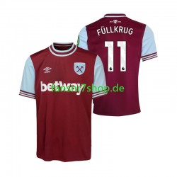 West Ham United fußball trikot FULLKRUG 11 Herren Heim 2024-2025 Kurzarm