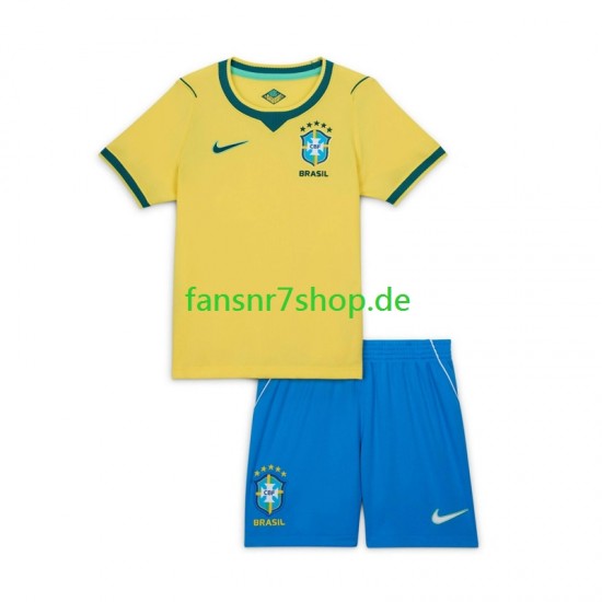 Brasilien fußball trikot WM 2026 Kinder Heim Kurzarm