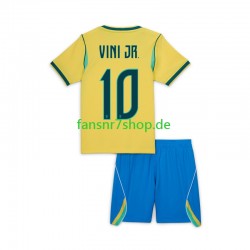 Brasilien fußball trikot WM 2026 Vinicius Junior 10 Kinder Heim Kurzarm