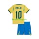 Brasilien fußball trikot WM 2026 Vinicius Junior 10 Kinder Heim Kurzarm