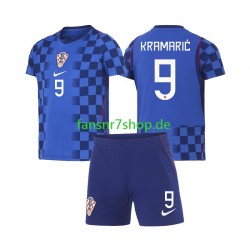 Kroatien fußball trikot WM 2026 Andrej Kramaric 9 Kinder Auswärts Kurzarm