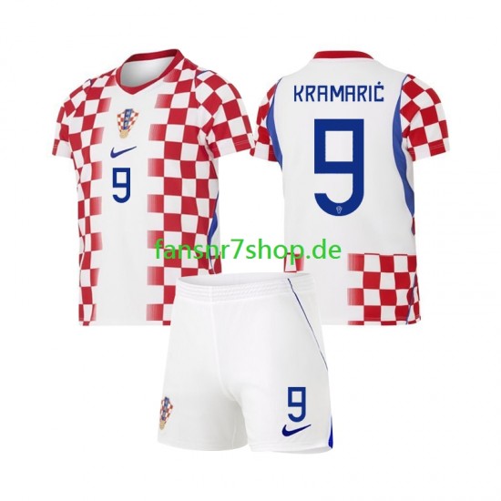 Kroatien fußball trikot WM 2026 Andrej Kramaric 9 Kinder Heim Kurzarm