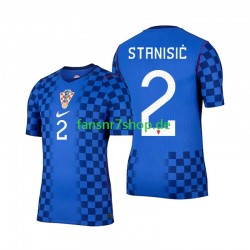 Kroatien fußball trikot WM 2026 Josip Stanisic 2 Herren Auswärts Kurzarm