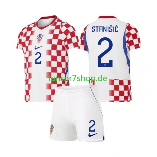 Kroatien fußball trikot WM 2026 Josip Stanisic 2 Kinder Heim Kurzarm