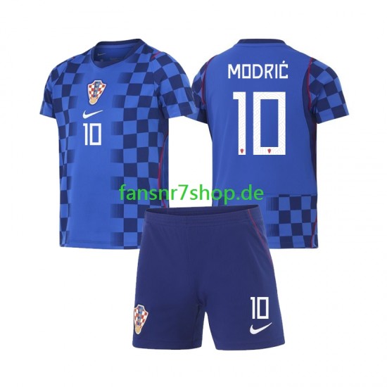 Kroatien fußball trikot WM 2026 Modrić Luka 10 Kinder Auswärts Kurzarm