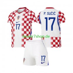 Kroatien fußball trikot WM 2026 Petar Sucic 17 Kinder Heim Kurzarm
