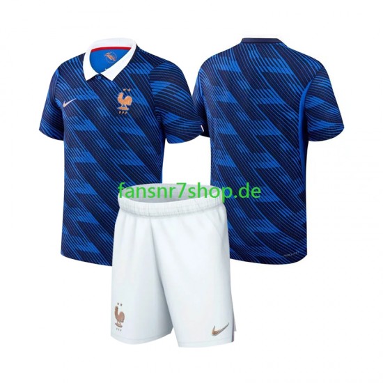 Frankreich fußball trikot WM 2026 Kinder Heim Kurzarm