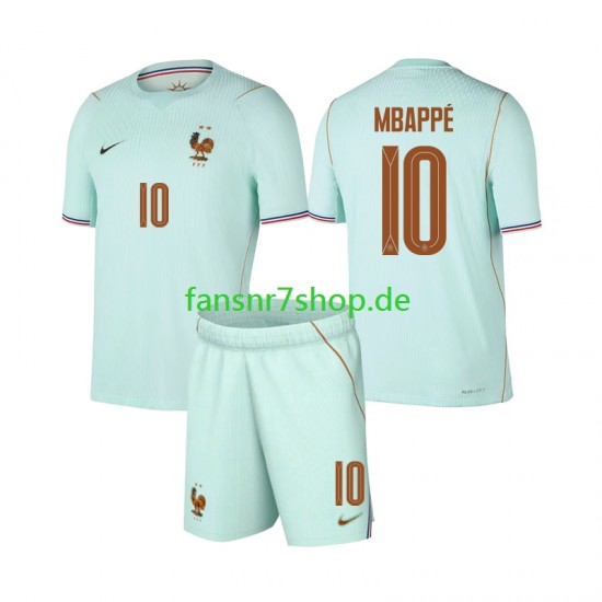 Frankreich fußball trikot WM 2026 Mbappé Kylian 10 Kinder Auswärts Kurzarm