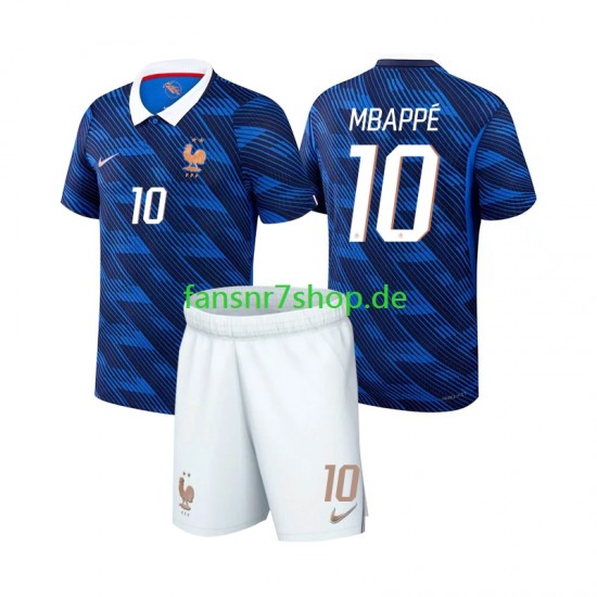 Frankreich fußball trikot WM 2026 Mbappé Kylian 10 Kinder Heim Kurzarm