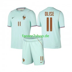 Frankreich fußball trikot WM 2026 Michael Olise 11 Kinder Auswärts Kurzarm Frankreich fußball trikot WM 2026 Michael Olise 11 Kinder Auswärts Kurzarm