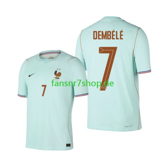 Frankreich fußball trikot WM 2026 Ousmane Dembele 7 Herren Auswärts Kurzarm