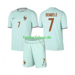 Frankreich fußball trikot WM 2026 Ousmane Dembele 7 Kinder Auswärts Kurzarm Frankreich fußball trikot WM 2026 Ousmane Dembele 7 Kinder Auswärts Kurzarm