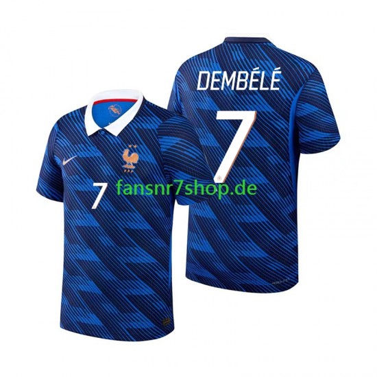 Frankreich fußball trikot WM 2026 Ousmane Dembele 7 Herren Heim Kurzarm