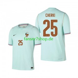 Frankreich fußball trikot WM 2026 Rayan Cherki 25 Herren Auswärts Kurzarm Frankreich fußball trikot WM 2026 Rayan Cherki 25 Herren Auswärts Kurzarm