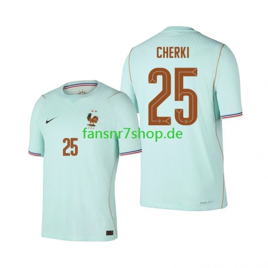 Frankreich fußball trikot WM 2026 Rayan Cherki 25 Herren Auswärts Kurzarm