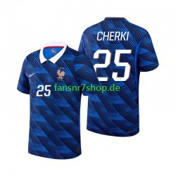 Frankreich fußball trikot WM 2026 Rayan Cherki 25 Herren Heim Kurzarm Frankreich fußball trikot WM 2026 Rayan Cherki 25 Herren Heim Kurzarm