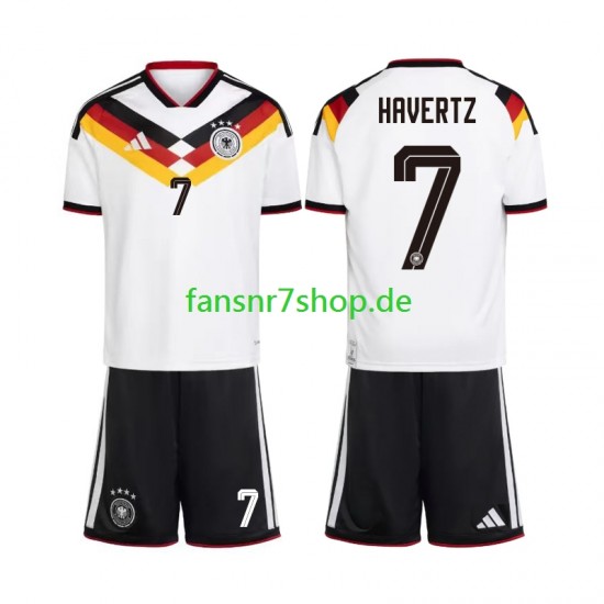 Deutschland fußball trikot WM 2026 Kai Havertz 7 Kinder Heim Kurzarm