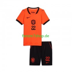 Niederlande fußball trikot WM 2026 Denzel Dumfries 22 Kinder Heim Kurzarm