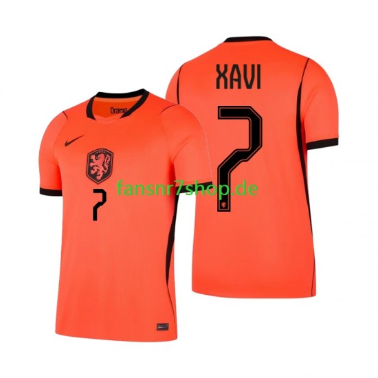 Niederlande fußball trikot WM 2026 Xavi Simons 7 Herren Heim Kurzarm