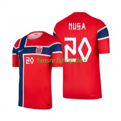 Norwegen fußball trikot WM 2026 Antonio Nusa 20 Herren Heim Kurzarm Norwegen fußball trikot WM 2026 Antonio Nusa 20 Herren Heim Kurzarm