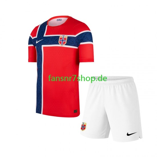Norwegen fußball trikot WM 2026 Kinder Heim Kurzarm