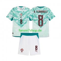 Portugal fußball trikot Bruno Fernandes 8 Kinder Auswärts 2026 2027 Kurzarm