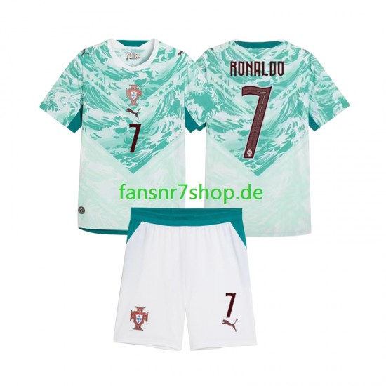 Portugal fußball trikot Cristiano Ronaldo 7 Kinder Auswärts 2026 2027 Kurzarm