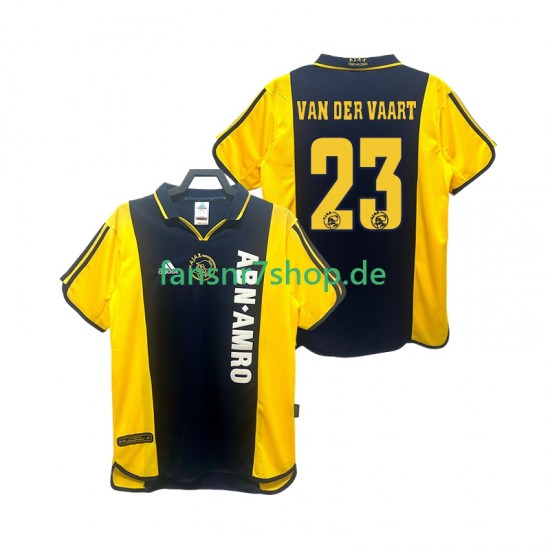 Ajax Amsterdam fußball trikot VAN DER VAART 23 2000 2001 Herren Auswärts Retro Kurzarm