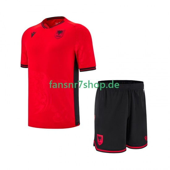 Albanien fußball trikot Kinder Heim 2025-2026 Kurzarm