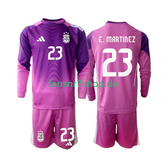 Argentinien fußball trikot Emiliano Martinez 23 Torhüter Kinder Heim 2025 Langarm